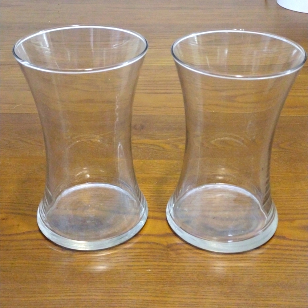 Cylinder Concave Glass Vase